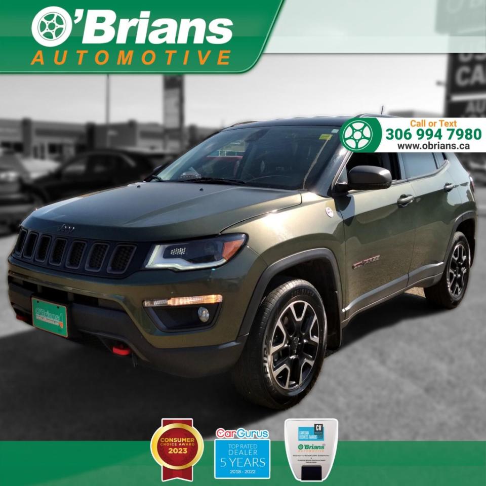 Used 2019 Jeep Compass Trailhawk - Accident Free! w/4x4, Leather, Nav for sale in Saskatoon, SK