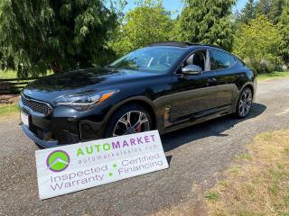 Used 2018 Kia Stinger GT AWD 5,00KM, PRISTINE, WARRANTY, GREAT FINANCING, BCAA MBSHP! for sale in Surrey, BC