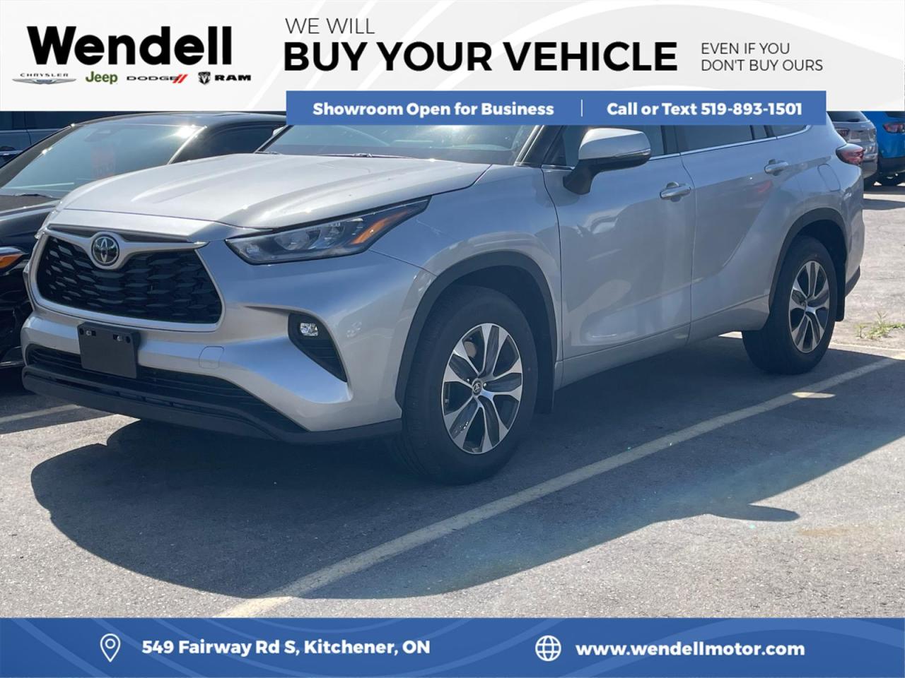 Used 2023 Toyota Highlander XLE AWD 8 Pass/Nav/Leath for sale in Kitchener, ON