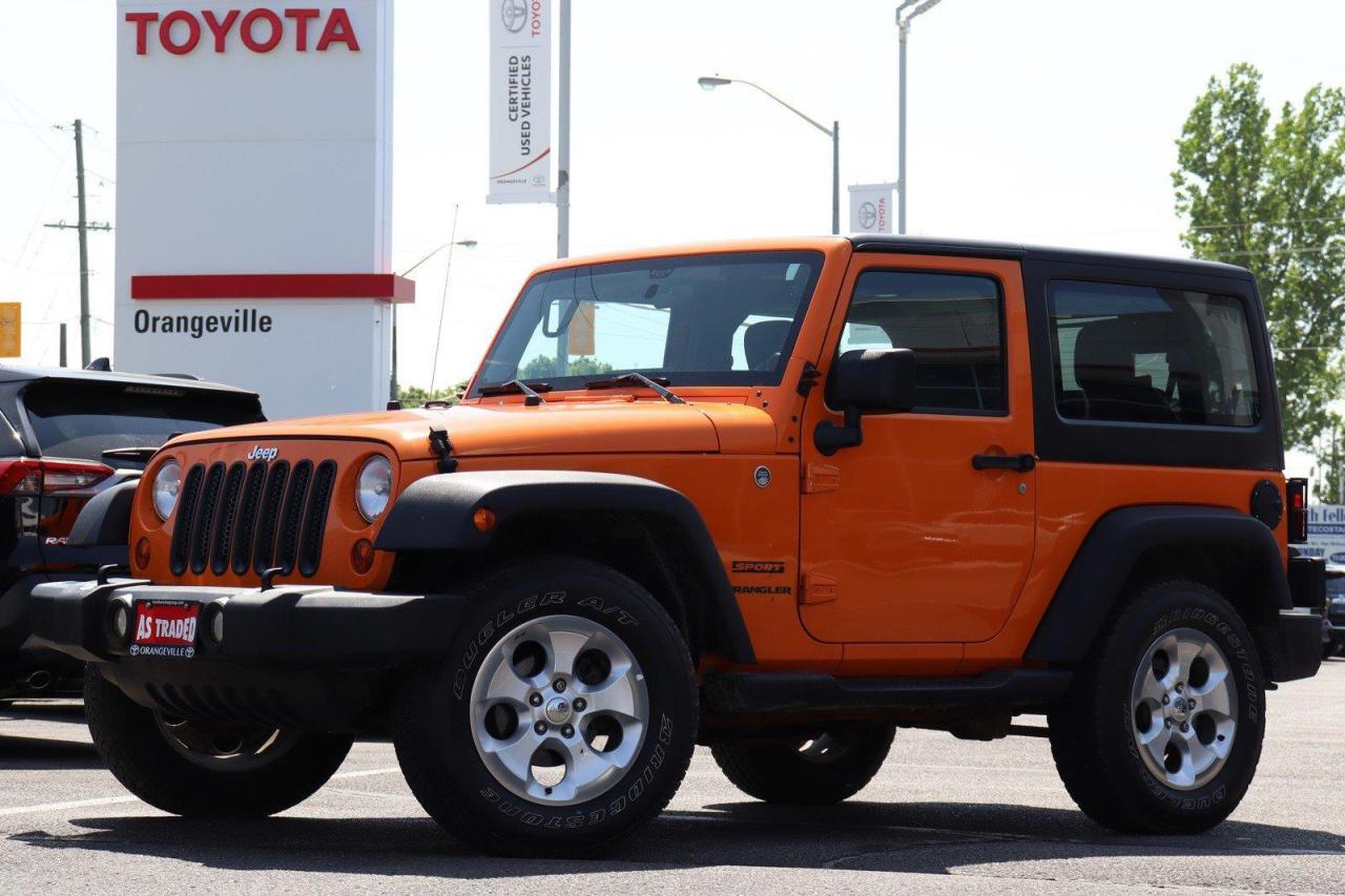 Used 2012 Jeep Wrangler Sport SPORT TRAIL RATED 4x4, 6 SPEED MANUAL, CRUISE CONTROL, SIRIUS XM, AUX AUDIO, CLEAN CARFAX, AS-TRADED for sale in Orangeville, ON