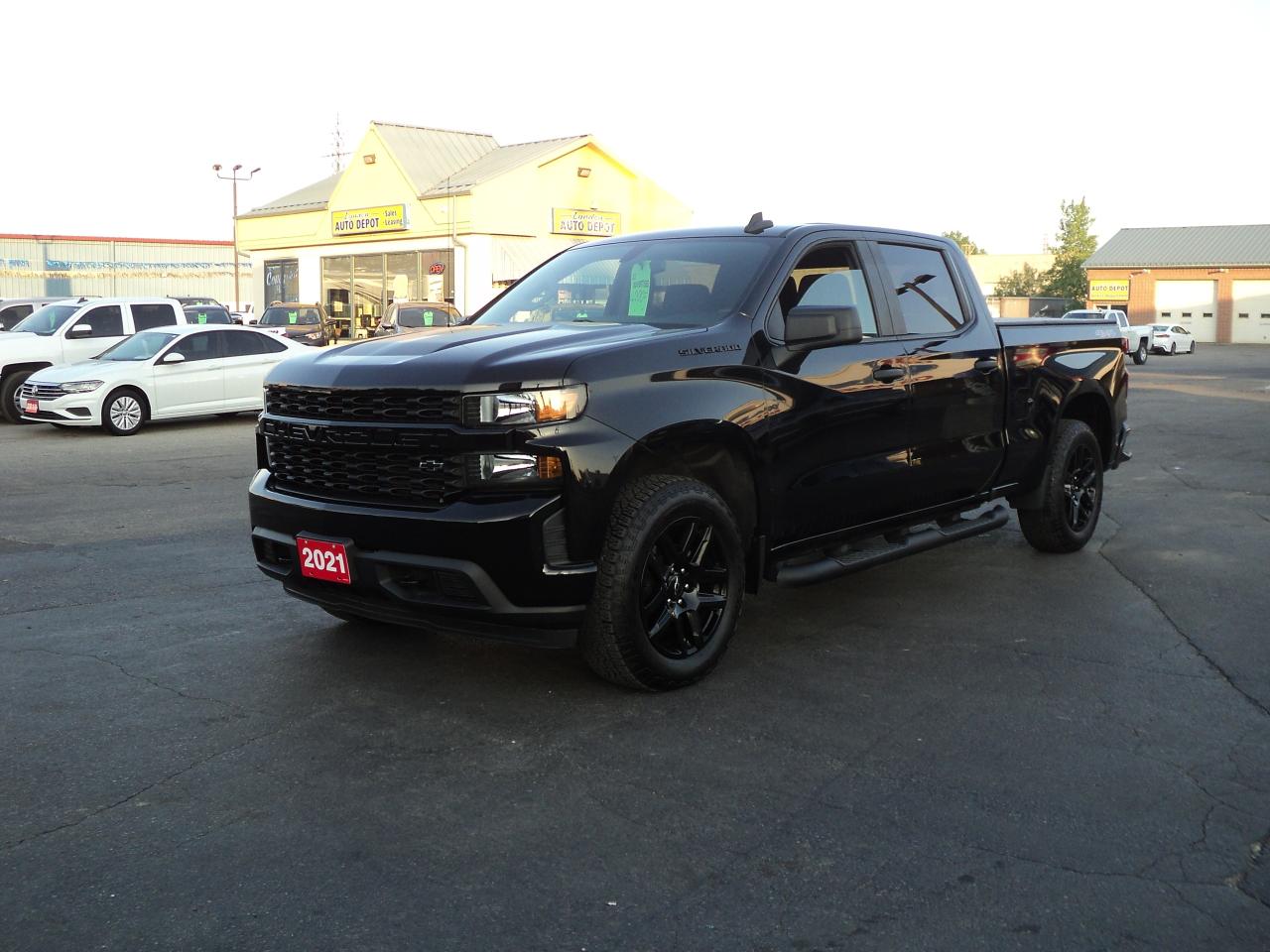 Used 2021 Chevrolet Silverado 1500 Custom CrewCab 4x4 2.7L 4cyl  6.5ftBox BackUpCam for sale in Brantford, ON