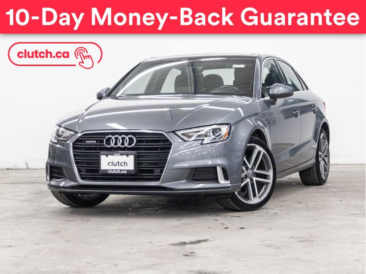 Used 2018 Audi A3 Progressiv w/ Bluetooth, Backup Camera, Cruise Control for sale in Toronto, ON
