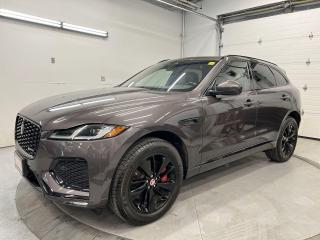 P400 R-DYNAMIC S W/ PREMIUM 395HP TURBO V6 ENGINE, STUNNING CARPATHIAN GREY FINISH, HEATED & COOLED LEATHER, PREMIUM MERIDIAN AUDIO, 20-IN GLOSS BLACK ALLOYS, PANORAMIC SUNROOF, 360 CAMERA W/ FRONT & REAR SENSORS, BLIND SPOT MONITOR AND ADAPTIVE CRUISE CONTROL! Lane-keep assist, emergency braking, quad-zone climate control, power seats, fog lights, red painted brake calipers, activity key smartwatch, dynamic drive select w/ lap timer, wireless charger, power seats w/ memory system, power adjustable heated steering column, traffic sign recognition, paddle shifters, drive mode selector, auto headlights w/ auto highbeams, low traction launch control, auto wipers, full power group incl. power liftgate, push start, leather-wrapped steering and Sirius XM!