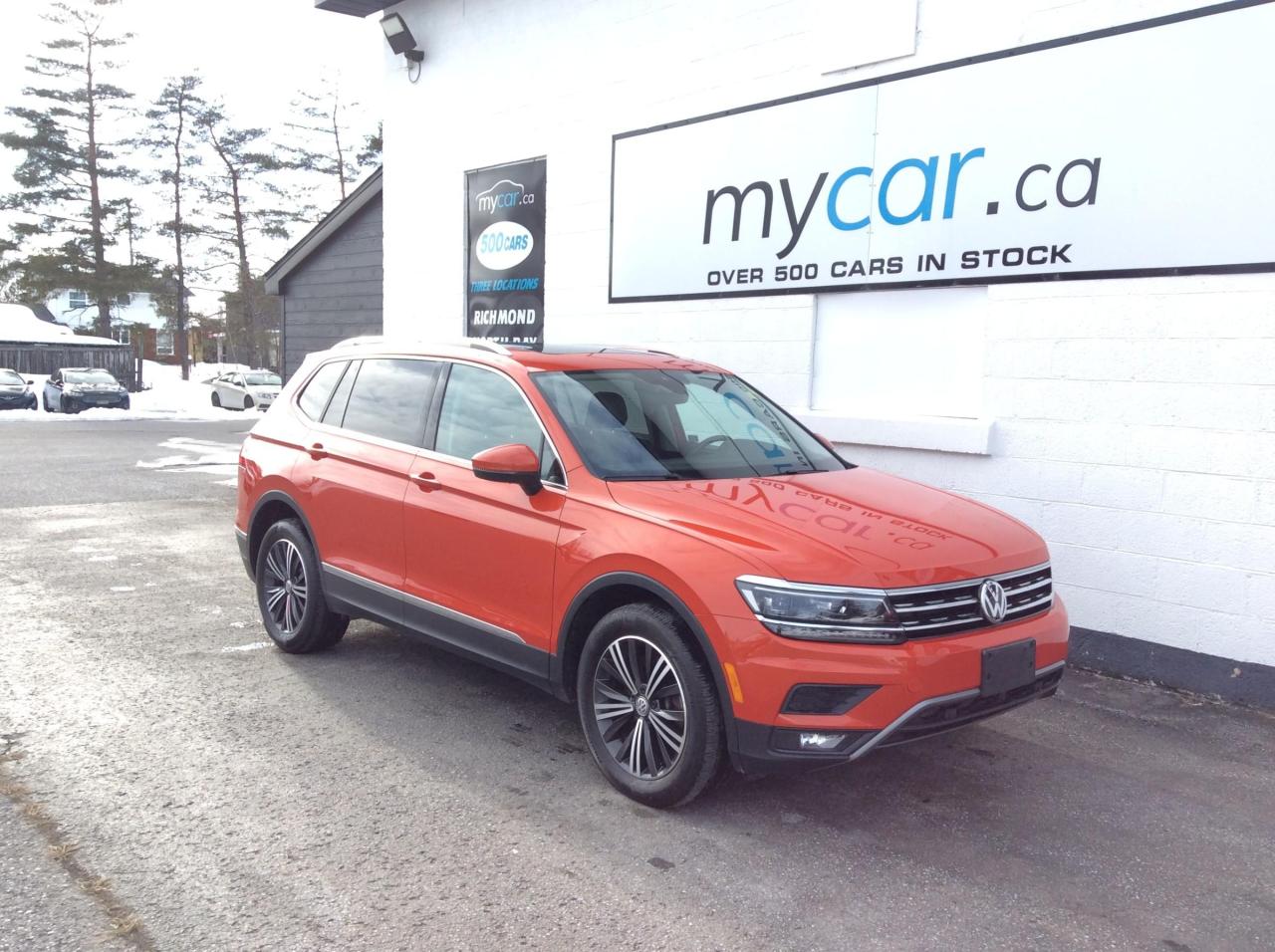 Used 2018 Volkswagen Tiguan Highline NAV. PANOROOF. LEATHER. HEATED SEATS. BACKUP CAM. for sale in North Bay, ON