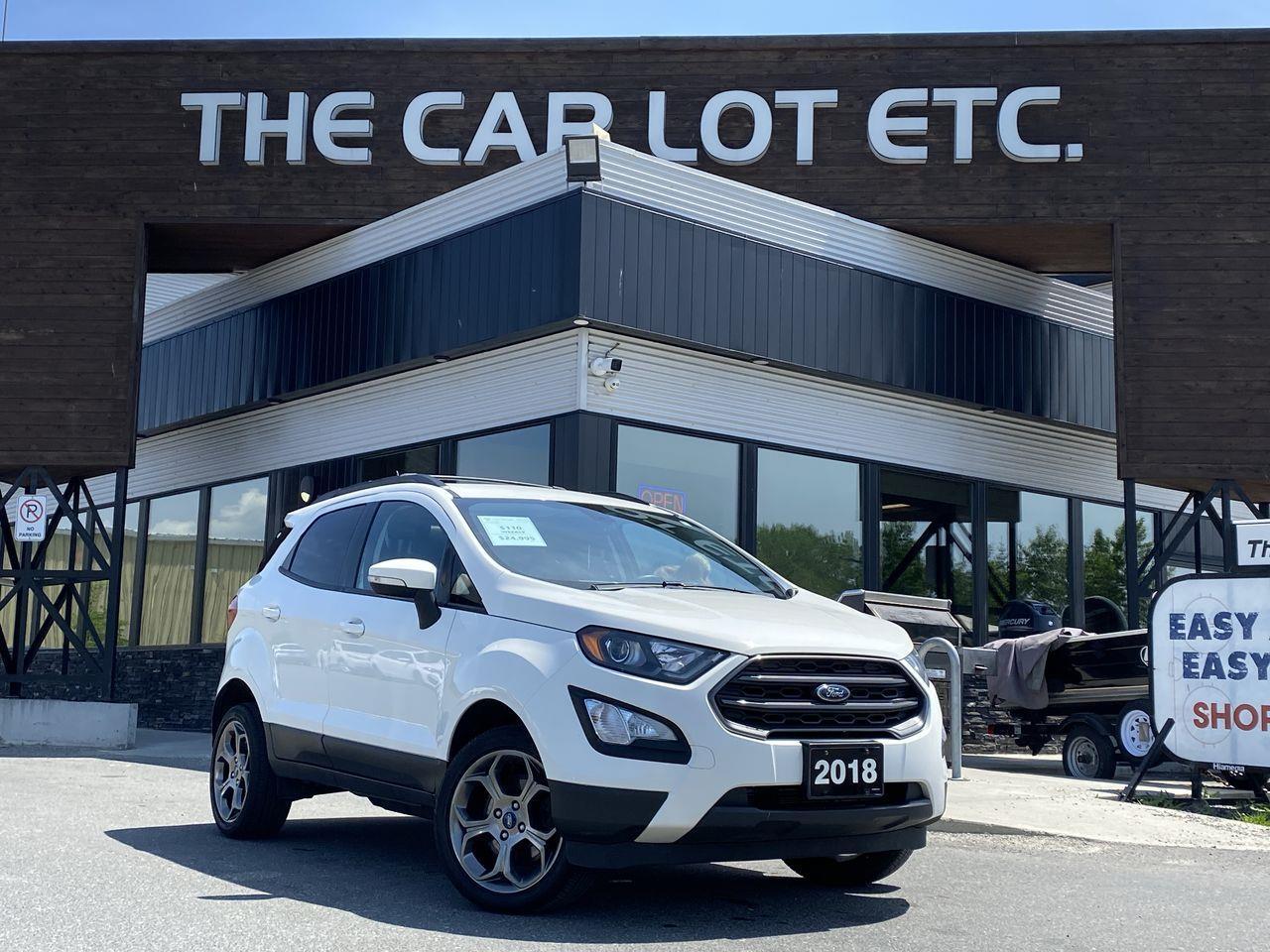 Used 2018 Ford EcoSport SES 4X4, HEATED SEATS, HEATED STEERING WHEEL, SUNROOF, BACK UP CAM, NAV!! for sale in Sudbury, ON