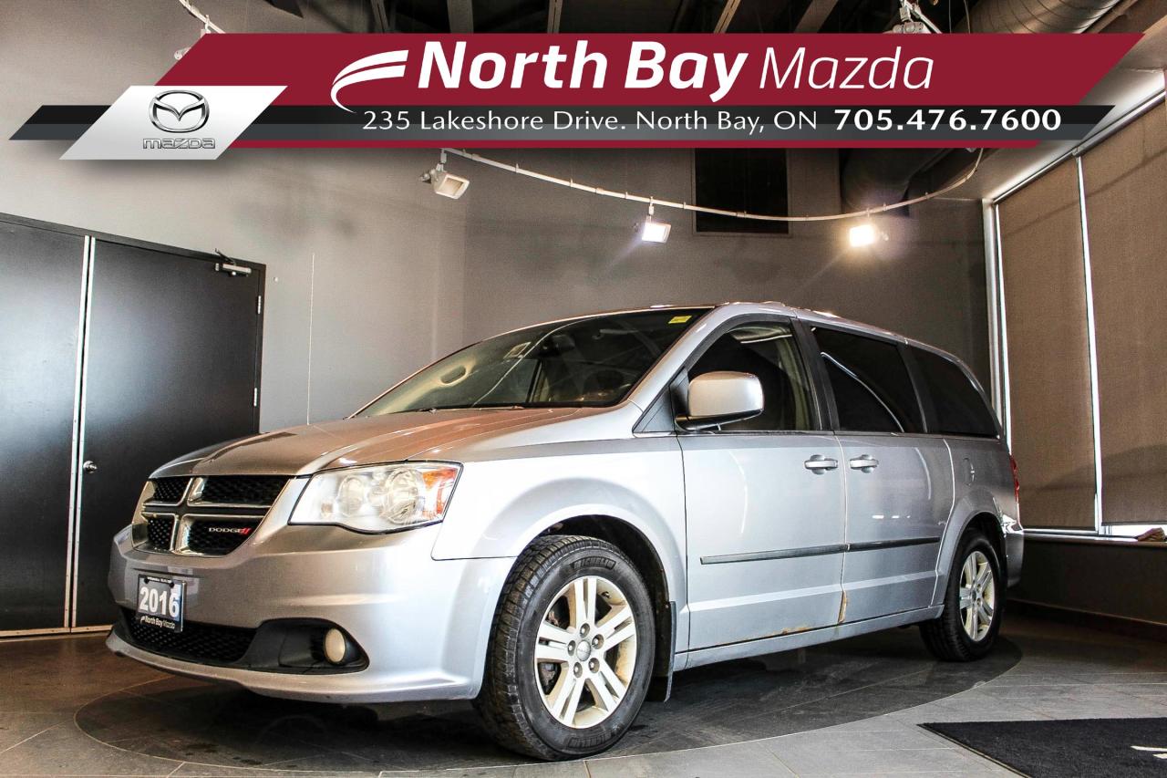 Used 2016 Dodge Grand Caravan Crew AS IS - Heated Seats/Steering Wheel - Power Doors - DVD Player for sale in North Bay, ON