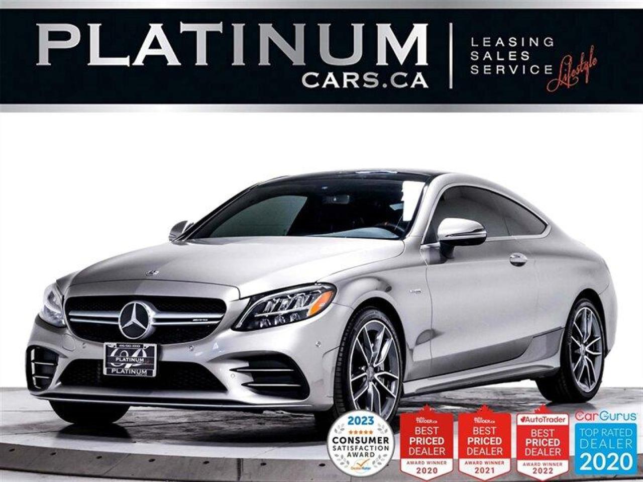 Used 2021 Mercedes-Benz C-Class AMG C43 4MATIC Coupe, 385HP, NAV, PANO, BURMESTER for sale in Toronto, ON