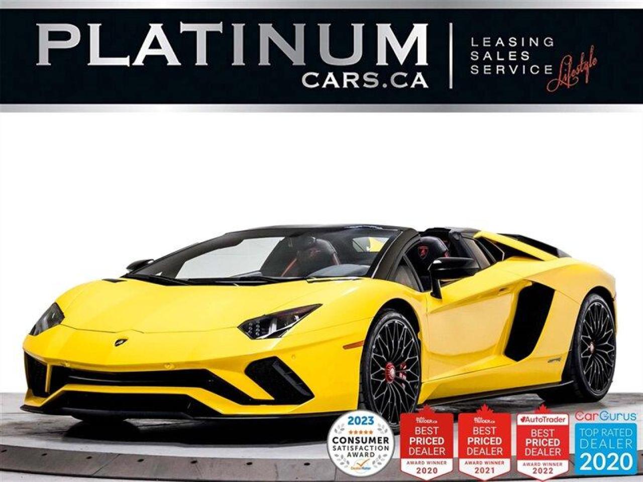 Used 2018 Lamborghini Aventador S LP740, ROADSTER, 740HP, V12, NAV, CARBON CERAMIC for sale in Toronto, ON