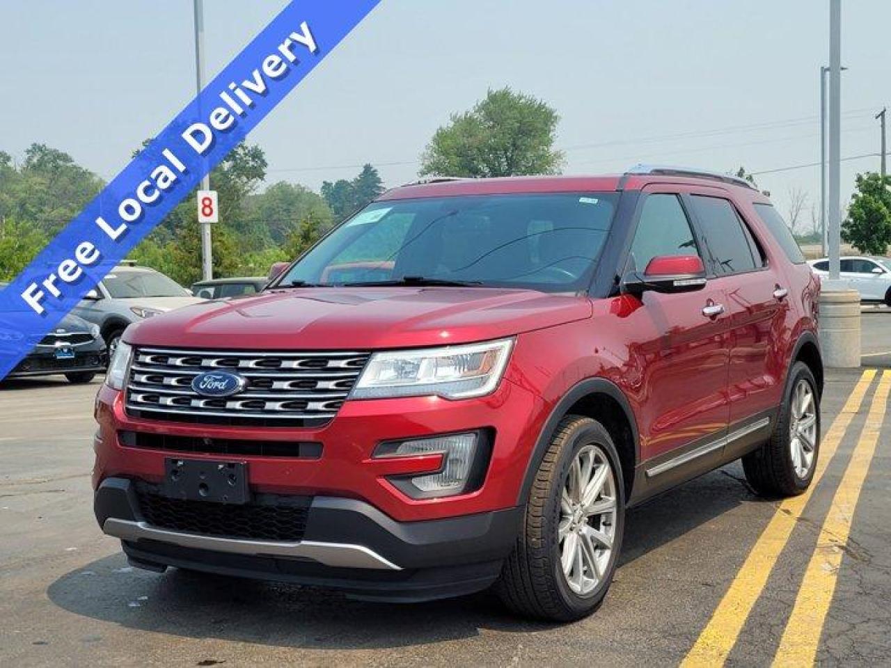 Used 2017 Ford Explorer Limited V6 AWD - Leather, Sunroof, Navigation, CarPlay+Android, Blindspot Monitor & More! for sale in Guelph, ON