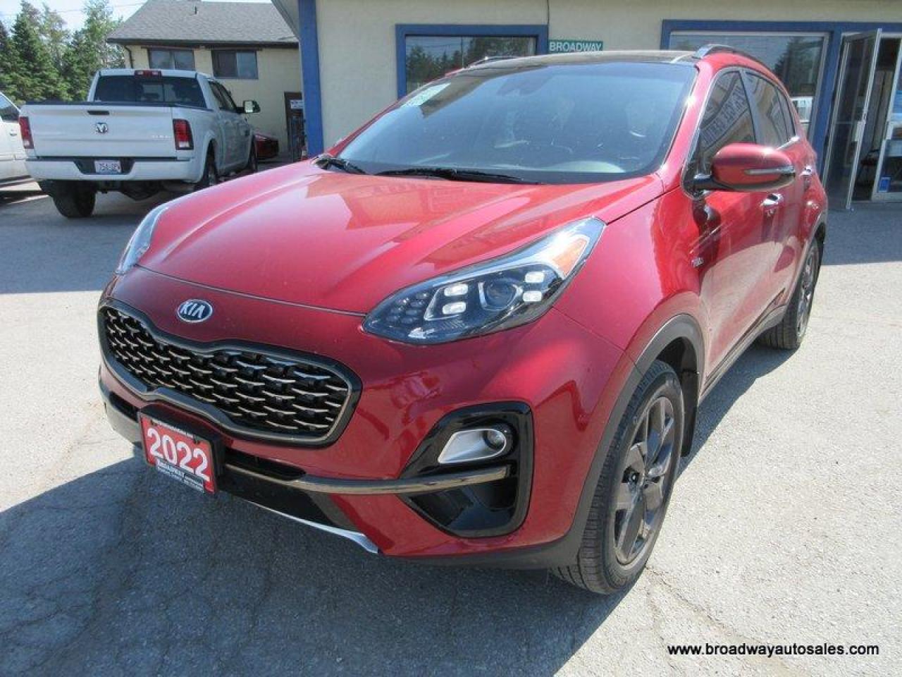 2022 Kia Sportage ALL-WHEEL DRIVE EX-EDITION 5 PASSENGER 2.4L - DOHC.. DRIVE-MODE-SELECT.. LEATHER.. HEATED SEATS & WHEEL.. PANORAMIC SUNROOF.. BACK-UP CAMERA..