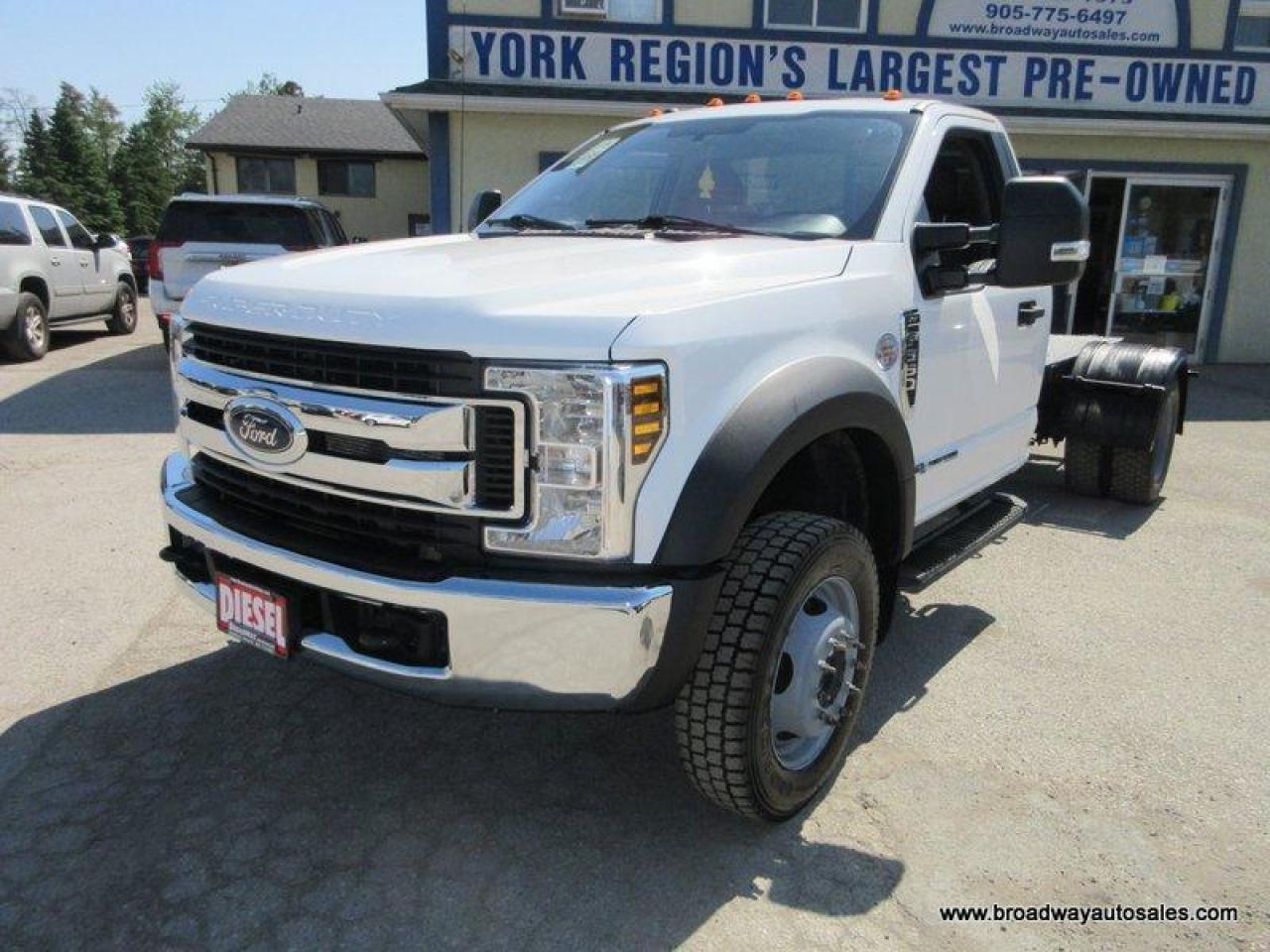2019 Ford F-550 WORK READY XLT-MODEL 3 PASSENGER 6.7L - TURBO DIESEL.. 4X4.. REGULAR-CAB.. FLAT-DECK-BOX.. TRAILER BRAKE.. BLUETOOTH SYSTEM.. AIR CONDITIONING..