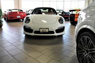 <p>2014 PORSCHE 911 TURBO, WHITE WITH RED LEATHER INT,  FULLY OPTIONED (OVER 190K BUILD) FULL SERVICE, CERTIFIED AND READY TO GO! PLEASE CALL ME TO DISCUSS AND ARRANGE A VIEWING. THANK YOU. VITO</p>