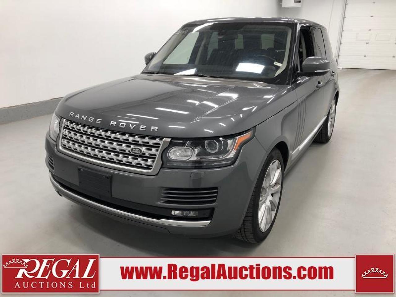 Used 2016 Land Rover Range Rover SuperCharged for sale in Calgary, AB