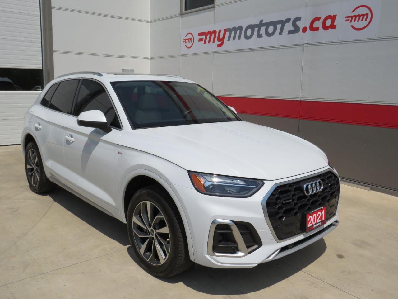 Used 2021 Audi Q5 Progressiv (** ALLOY WHEELS**LEATHER SEATS** POWER DRIVERS SEAT** PANORAMIC SUNROOF**MEMORY DRIVERS SEAT**AUTO HEADLIGHTS** FOG LIGHTS**HEATED STEERING WHEEL**NAVIGATION**HEATED SEATS** BACKUP CAMERA**DUAL CLIMATE CONTROL** PUSH BUTTON START** PARKING SEN for sale in Tillsonburg, ON