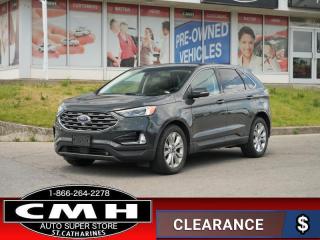 Used 2021 Ford Edge Titanium  COLD-SEATS P/GATE ADAP-CC ROOF for sale in St. Catharines, ON