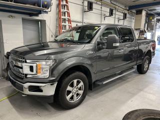 XLT 4X4 CREW CAB W/ XTR PKG, 5.0L V8, PRO TRAILER BACKUP ASSIST, PRE-COLLISION SYSTEM W/ ACTIVE BRAKING, TOW PACKAGE W/ INTEGRATED TRAILER BRAKE CONTROLLER, RUNNING BOARDS AND BACKUP CAMERA!! 18-in alloys, tow mirrors, 6-foot 6-inch box w/ bedliner, air conditioning, full power group, auto headlights, cruise control and Sirius XM!