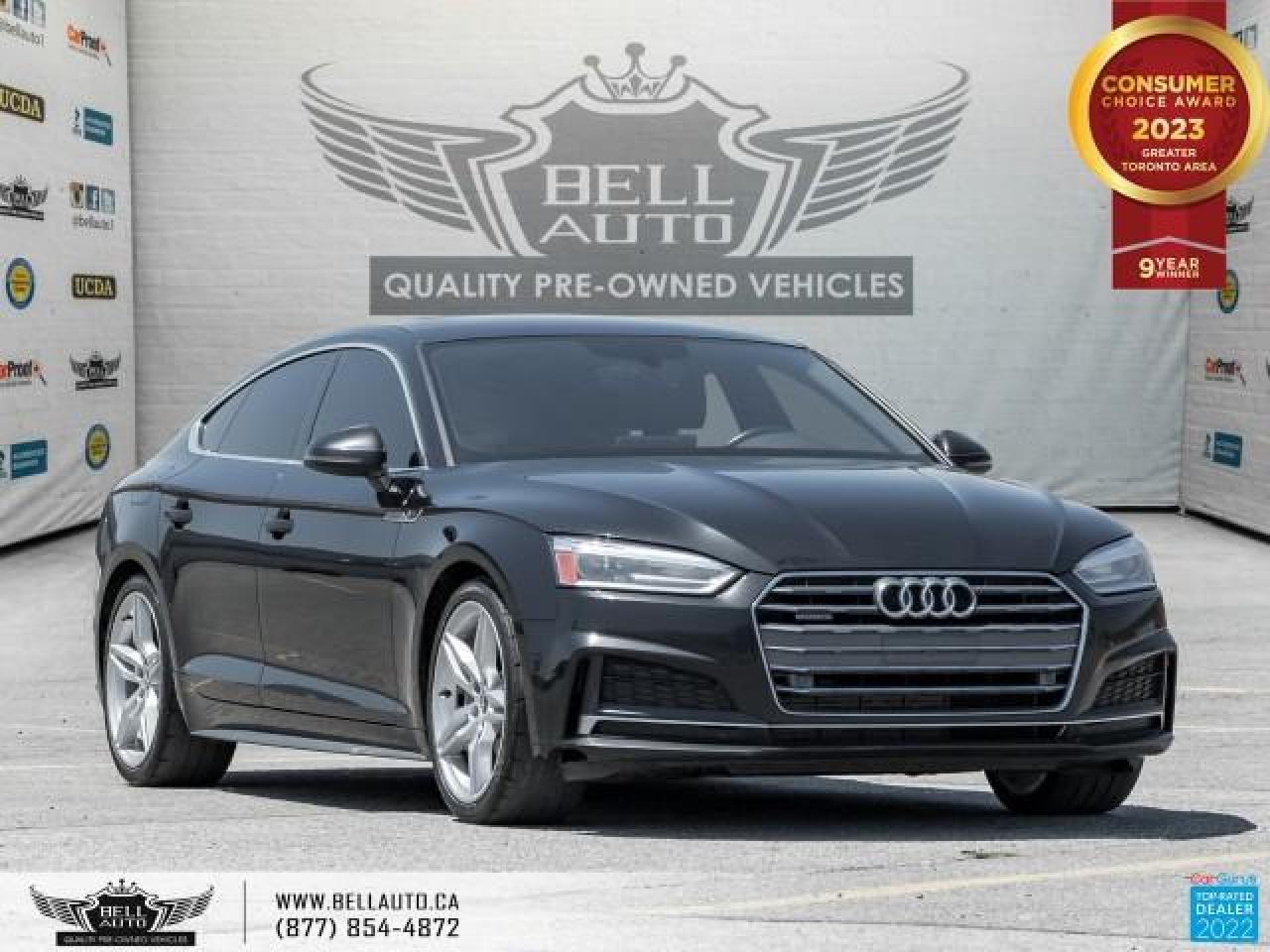 Used 2018 Audi A5 Sportback Progressiv, Quattro, S-Line, Navi, MoonRoof, BackUpCam, ParkingSensor for sale in Toronto, ON