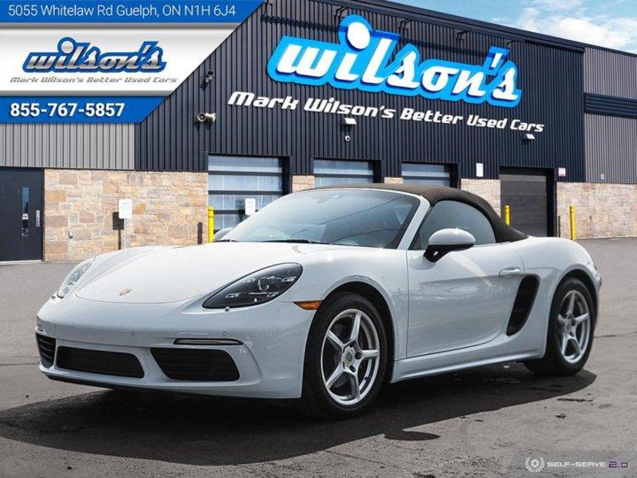 Used 2022 Porsche Boxster 718 ROADSTER 6 Speed Manual, Leather, Back-Up Camera, Heated Seats, Park Sensors and More! for sale in Guelph, ON