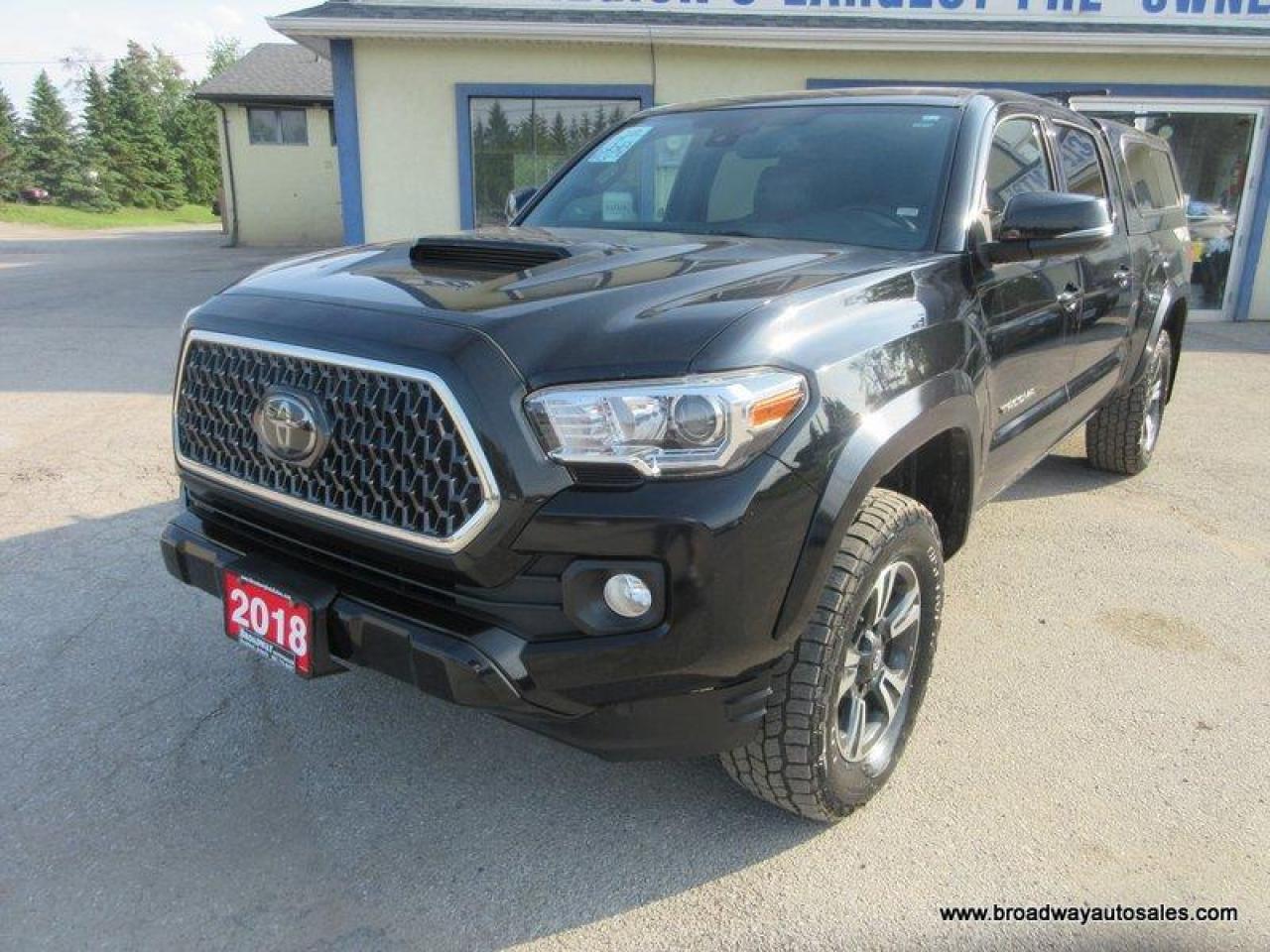 2018 Toyota Tacoma LOADED TRD-SPORT-MODEL 5 PASSENGER 3.5L - V6.. 4X4.. CREW-CAB.. SHORTY.. LEATHER.. HEATED SEATS.. POWER SUNROOF.. BACK-UP CAMERA.. BLUETOOTH..