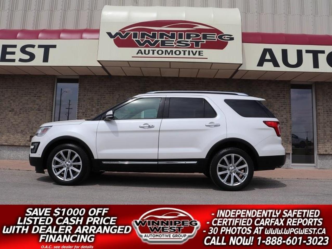 Used 2016 Ford Explorer LIMITED AWD, LOADED, 7-SEATER, CLEAN & SHARP!! for sale in Headingley, MB