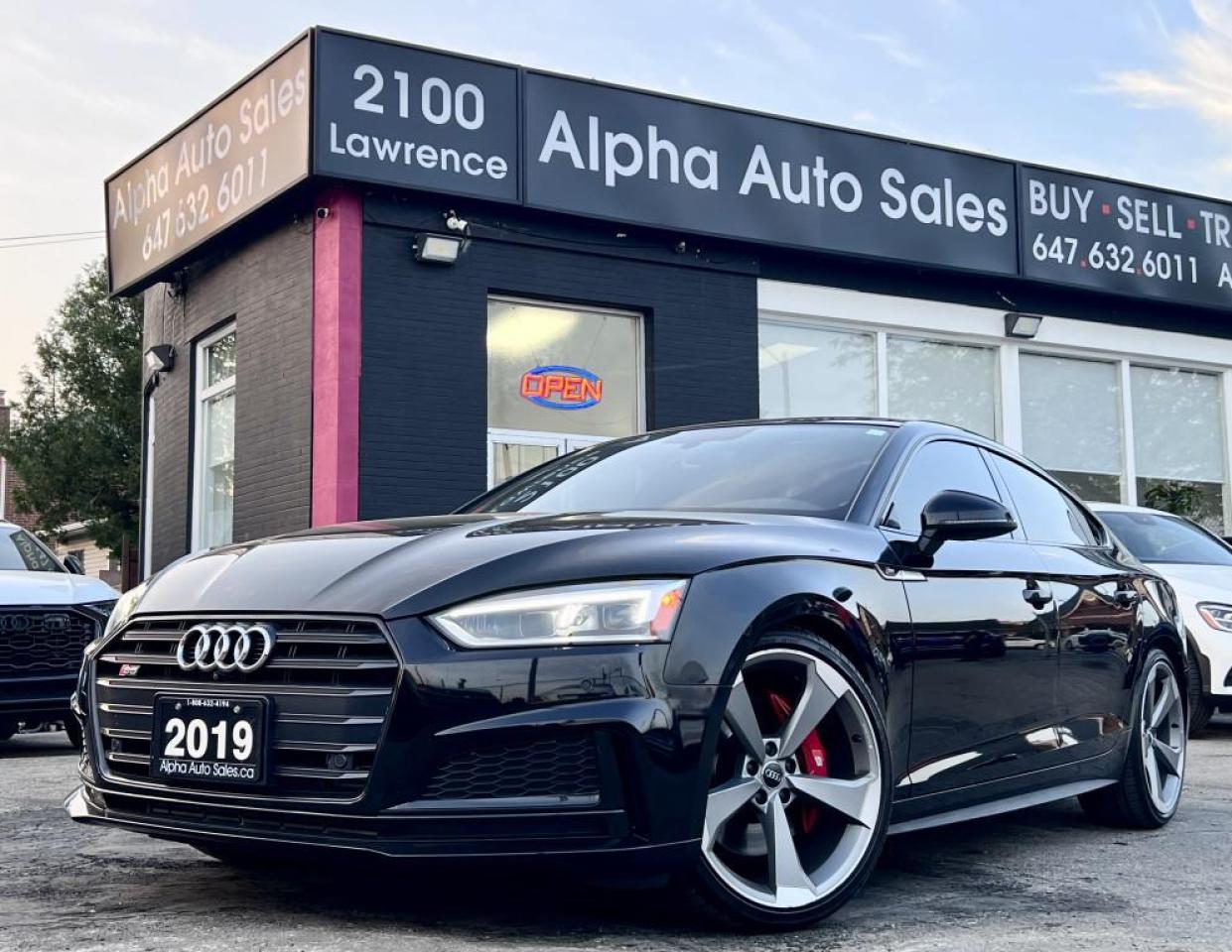 Used 2019 Audi S5 Sportback Technik 3.0 TFSI Quattro |RED INTERIOR|BLACK OPTICS| for sale in Scarborough, ON
