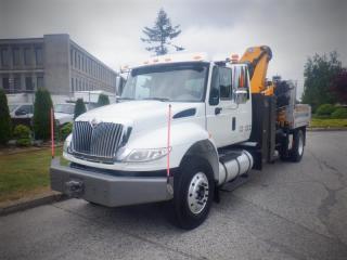 2013 International DuraStar 4300 Dump Truck With Crane Dump Truck With Crane, 6.4L V8 DIESEL engine, 2 door, automatic, 4X2, white exterior. Engine Hours : 3321, PTO Hours : 543.7.  Certificate and Decal valid to May 2024 $77,540.00 plus $375 processing fee, $77,915.00 total payment obligation before taxes.  Listing report, warranty, contract commitment cancellation fee, financing available on approved credit (some limitations and exceptions may apply). All above specifications and information is considered to be accurate but is not guaranteed and no opinion or advice is given as to whether this item should be purchased. We do not allow test drives due to theft, fraud and acts of vandalism. Instead we provide the following benefits: Complimentary Warranty (with options to extend), Limited Money Back Satisfaction Guarantee on Fully Completed Contracts, Contract Commitment Cancellation, and an Open-Ended Sell-Back Option. Ask seller for details or call 604-522-REPO(7376) to confirm listing availability.