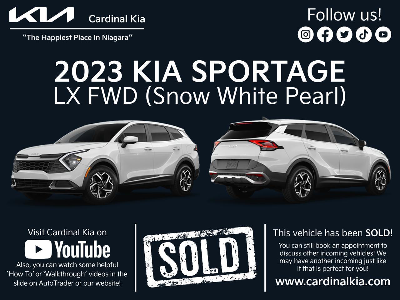 New 2023 Kia Sportage LX FWD for sale in Niagara Falls, ON