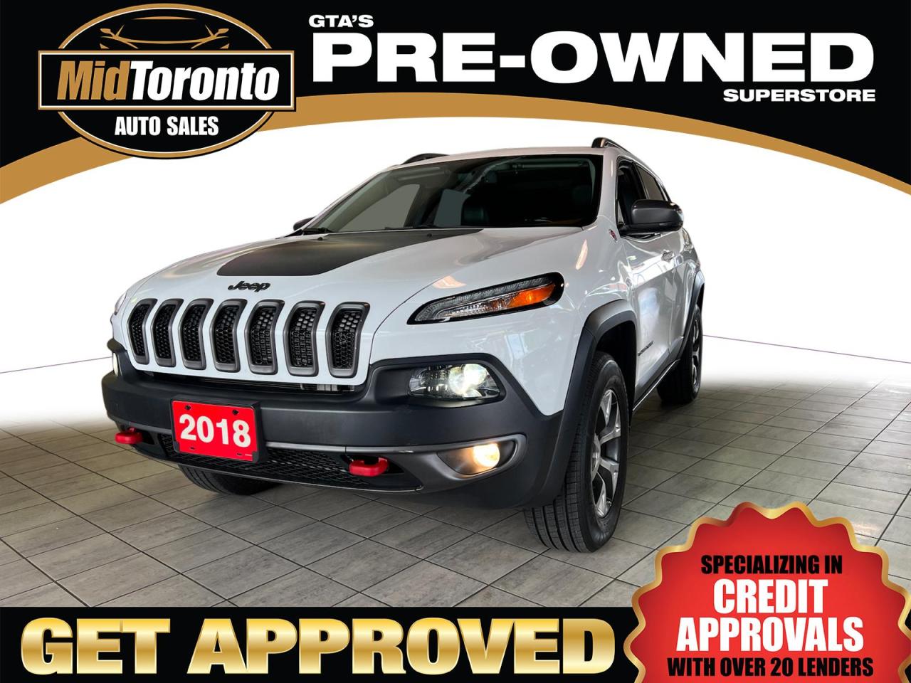 Used 2018 Jeep Cherokee Trailhawk L PLUS - Pano Roof - Nav - Leather - New Tires - New Brakes for sale in North York, ON