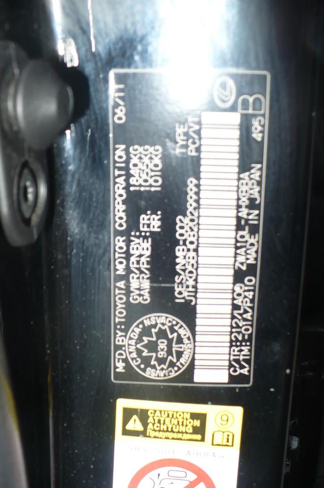2011 Lexus CT 200h FWD 4dr Hybrid Photo