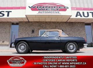 Used 1965 MG MGB Roadster Mk I ROADSTER, RESTORED, LOTS OF UPGRADES & EXTRAS for sale in Headingley, MB
