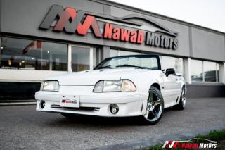 Used 1991 Ford Mustang CONVERTIBLE GT|DUAL EXHAUST|SPOILER|LEATHER SEATS|ALLOYS| for sale in Brampton, ON