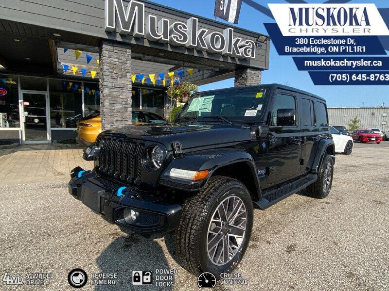 New 2023 Jeep Wrangler 4xe 4XE SAHARA for sale in Bracebridge, ON