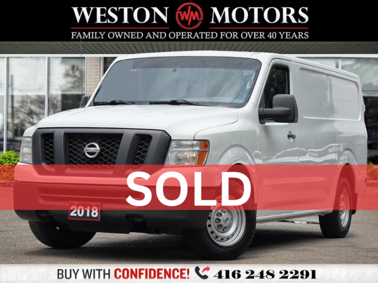 2018 Nissan NV 1500 RWD*REVERSE CAMERA*CRUISE CTRL*BLUETOOTH!!**