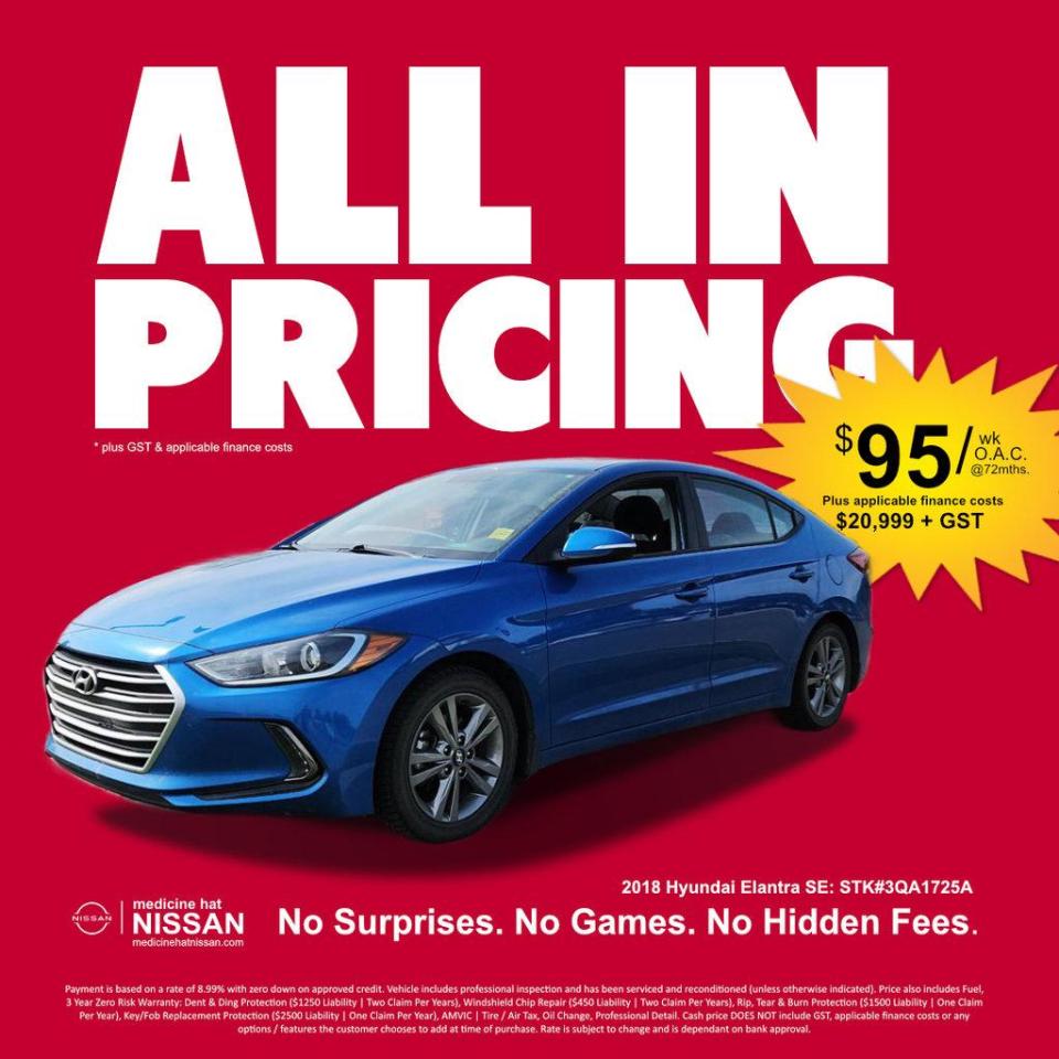 Used 2018 Hyundai Elantra GL SE for sale in Medicine Hat, AB