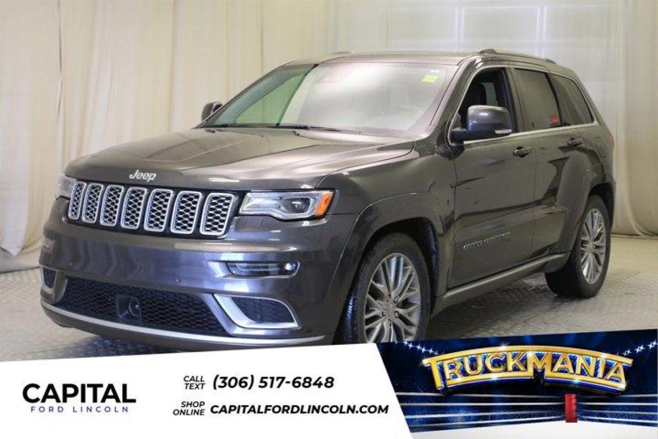 Used 2017 Jeep Grand Cherokee Summit 4WD **Local Trade, Clean Carfax, Leather, Nav, Sunroof, V6, 4WD** for sale in Regina, SK