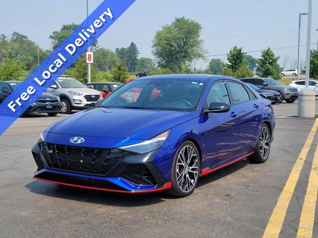 Used 2022 Hyundai Elantra N DCT w/ Paddle Shifters - Sport Bucket Seats, Wireless Charging Pad, Navigation, Sunroof & More! for sale in Guelph, ON