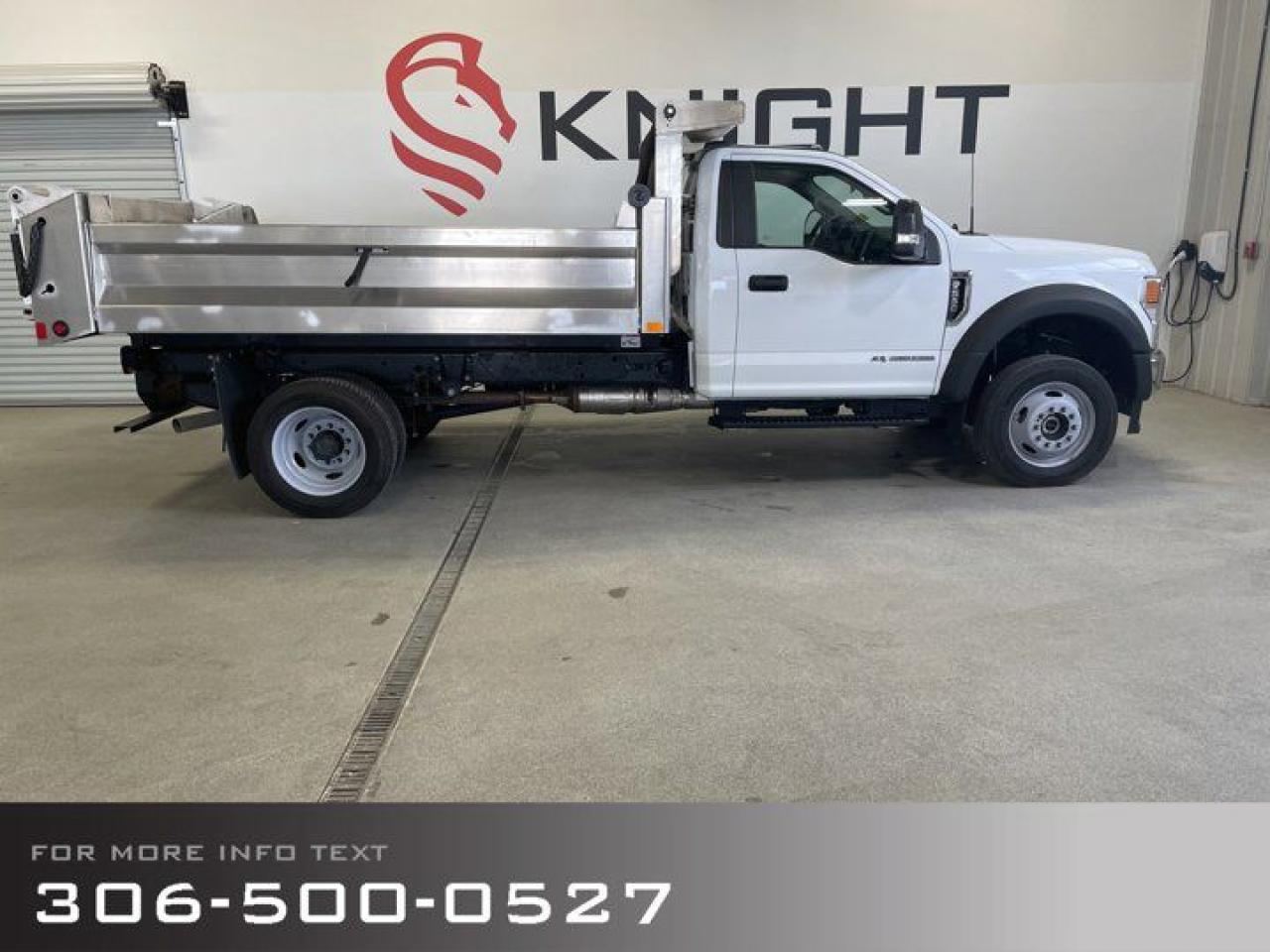 Used 2022 Ford F-550 Super Duty DRW XL with Dump Box, Like New! Hard Find! for sale in Moose Jaw, SK