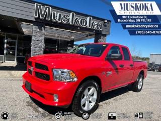 This RAM 1500 EXPRESS, with a 5.7L HEMI V-8 engine engine, features a 8-speed automatic transmission, and generates 20 highway/15 city L/100km. Find this vehicle with only 38 kilometers!  RAM 1500 EXPRESS Options: This RAM 1500 EXPRESS offers a multitude of options. Technology options include: 1 LCD Monitor In The Front, AM/FM/Satellite-Prep w/Seek-Scan, Clock, Voice Activation, Radio Data System and External Memory Control, GPS Antenna Input, Radio: Uconnect 3 w/5 Display, grated Voice Command w/Bluetooth.  Safety options include Variable Intermittent Wipers, 1 LCD Monitor In The Front, Power Door Locks, Airbag Occupancy Sensor, Curtain 1st And 2nd Row Airbags.  Visit Us: Find this RAM 1500 EXPRESS at Muskoka Chrysler today. We are conveniently located at 380 Ecclestone Dr Bracebridge ON P1L1R1. Muskoka Chrysler has been serving our local community for over 40 years. We take pride in giving back to the community while providing the best customer service. We appreciate each and opportunity we have to serve you, not as a customer but as a friend
