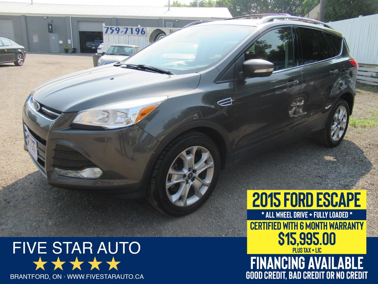 2015 Ford Escape TITANIUM 4WD *Clean Carfax* Certified w/ Warranty