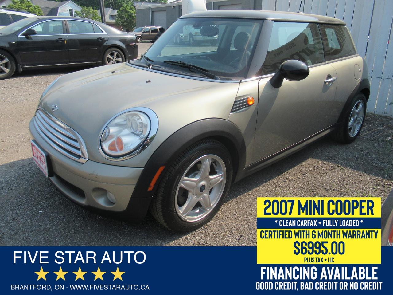 Used 2007 MINI Cooper Classic *Clean Carfax* Certified + 6 Mnth Warranty for sale in Brantford, ON