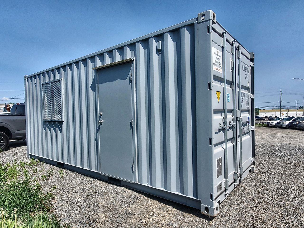 2020 - MOBILE OFFICE CONTAINER 20 FT X 8 FT Heat, Air Conditioner!!! Photo