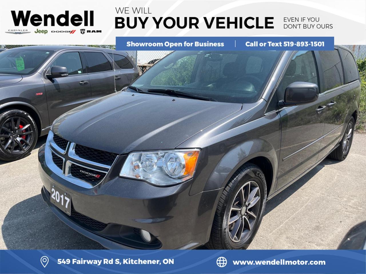 Used 2017 Dodge Grand Caravan CVP/SXT Premium Plus Nav/DVD/Leather for sale in Kitchener, ON