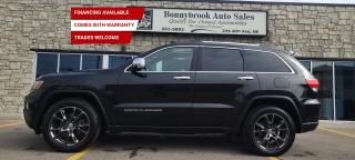 Need a vehicle that has style and class? Look at our Pre-Owned 2016 JEEP GRAND CHEROKEE LIMITED 4X4 (Pictured in photo) /Filled with top options including Heated Leather Seats, Keyless Entry, Bluetooth, Power Sunroof Navigation Power Mirrors, Power Locks, Power Windows. Rearview camera  Power Lift Gate/Air /Tilt /Cruise/Factory carstarter/ comes with Jeep Grand Cherokee SRT rims /comes with 6 month power train warranty with options to extend. Smooth ride at a great price thats ready for your test drive. Fully inspected and given a clean bill of health by our technicians. Fully detailed on the interior and exterior so it feels like new to you. There should never be any surprises when buying a used car, thats why we share our Mechanical Fitness Assessment and Carfax with our customers, so you know what we know. Bonnybrook Auto sales is helping thousands find quality used vehicles at prices they can afford. If you would like to book a test drive, have questions about a vehicle or need information on finance rates, give our friendly staff a call today! Bonnybrook auto sales is proudly one of the few car dealerships that have been serving Calgary for over Twenty years. /TRADE INS WELCOMED/ Amvic Licensed Business.  Due to the recent increase for used vehicles.  Demand and sales combined with  the U.S exchange rate, a lot  vehicles are being exported to the U.S. We are in need of pre-owned vehicles. We give top dollar for your trades.  We also purchase all makes and models of vehicles.