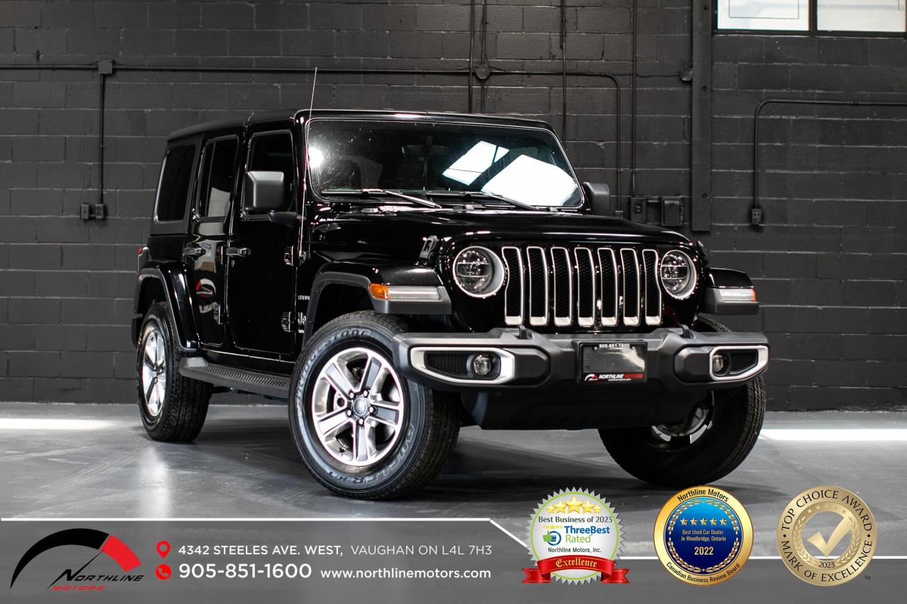 Used 2021 Jeep Wrangler Unlimited Sahara / NAV/ CAM/ LEATHER/ NO ACCIDENTS for sale in Vaughan, ON