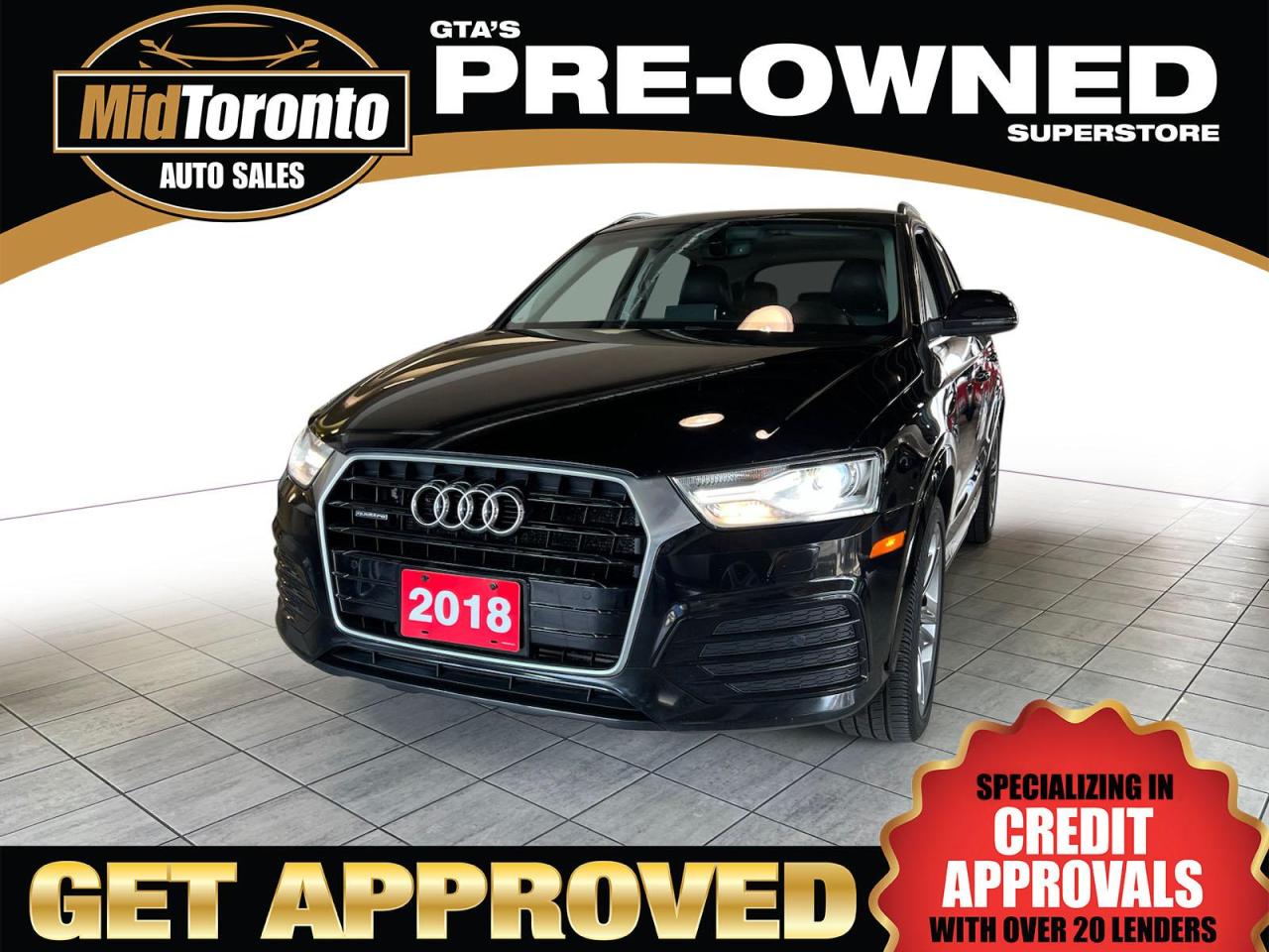 Used 2018 Audi Q3 Progressive - Premium Plus Quattro - Power Pano Sun Roof - Leather for sale in North York, ON