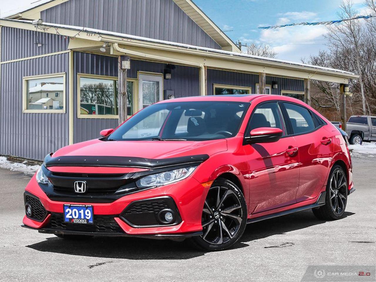 Used 2019 Honda Civic Sport CVT,LOW KM'S,ECON,PWR S/ROOF,H/SEATS for sale in Orillia, ON
