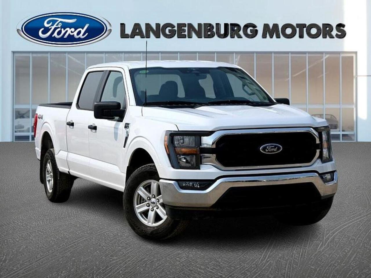 F-150 4X4 Supercrew-157 Wheelbase, XLT SERIES, 50 L V8 ENGINE, ELECTRONIC 10-SPEED AUTOMATIC TRANSMISSION, OXFORD WHITE EXTERIOR, DARK SLATE CLOTH 40/20/40, EXTERIOR: AUTO HIGH BEAMS, DAYTIME RUNNING LIGHTS, DEFROSTER, REAR W/PRIVACY, EASY FUEL CAPLESS FILLER, FOG LAMPS, FULLY BOXED STEEL FRAME, HEADLAMPS - AUTOLAMP ON/OFF, MIRRORS, DUAL POWER, PICKUP BOX TIE DOWN HOOKS, TRAILER SWAY CONTROL, INTERIOR: 1 TOUCH UP/DOWN DRIVER/PASSENGER WINDOWS, POWER DOOR LOCKS, GRAB HANDLES DRIVER/PASSENGER, ILLUMINATED ENTRY, OUTSIDE TEMPERATURE AND COMPASS, POWER POINT FRONT, STEERING WHEEL TILT/TELESCOPE, TACHOMETER, VISORS, DUAL MIRRORS, FUNCTIONAL: 4X4 SYSTEM, ESOF, AUTO HOLD, BLINDSPOT PROTECTION, DYNAMIC HITCH ASSIST, FORDPASS CONNECT, LANE-KEEPING SYSTEM, POST-COLLISION BRAKING, PRE-COLLISION ASSIST WITH AEB (AUTOMATIC EMERGENCY BRAKE), REAR VIEW CAMERA, REMOTE KEYLESS ENTRY, REVERSE BRAKE ASSIST, REVERSE SENSING SYSTEM, SELECTSHIFT AUTO TRANSMISSION, HEAVY DUTY SHOCKS, SYNC 4, SKID PLATES, CLASS IV TRAILER HITCH, FLEX FUEL VEHICLE AND MORE!<BR><BR>Welcome to Langenburg Motors, your premier destination for new Ford vehicles in Langenburg. As Langenburgs most dependable new car dealership, were committed to delivering an unparalleled car buying experience with the highest level of excellence.<BR><BR>Our unique management and five-star sales and support team are dedicated to ensuring that you receive the best quality and value in our vehicles, unmatched anywhere else. With Langenburg Motors, you can trust that youre getting top-notch service and expert guidance every step of the way.<BR><BR>Langenburg Motors proudly serves a wide range of areas, including Yorkton, Warman, Prince Albert, Martensville, Regina, Moose Jaw, Swift Current, La Ronge, Weyburn, Estevan, Edmonton, Lloydminster, Calgary, Manitoba and beyond.<BR><BR>No matter your situation, we guarantee that we can get you financed. Whether youre new to Canada, have bad credit, are a student, have no credit, or are on a work permit, were here to help. We work with all major financial institutions to ensure you receive the fastest approval and the lowest rate possible.<BR><BR>Visit us at 525 Kaiser William Ave, Langenburg, SK to experience Langenburg Motors for yourself. With our NO CREDIT APPLICATION REFUSED policy, everyone is approved, including those with good credit, bad credit, or no credit. We guarantee approval in 15 minutes or less!<BR><BR>As Saskatchewans go-to Ford store and largest used car selection, we also offer nationwide shipping, so location is no issue. Wherever you are in Canada, Langenburg Motors is here to serve you.<BR><BR>Nick - 1-306-496-8100<BR>Graham - 1-306-852-7296<BR>Mike - 1-639-915-1444-<BR>Cooper - 1-306-551-7501-<BR>