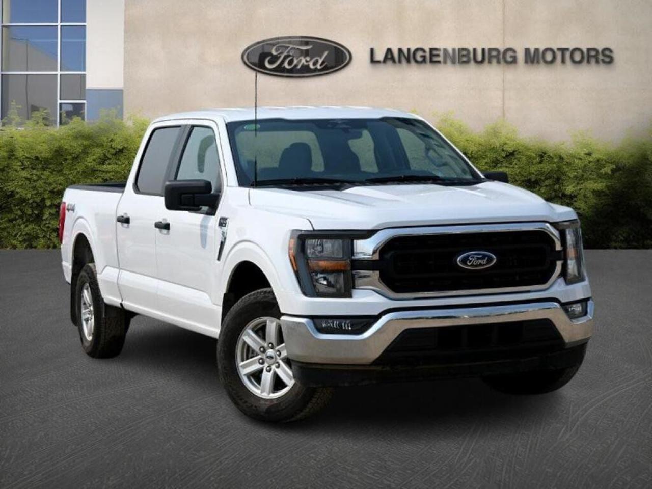 F-150 4X4 Supercrew-157 Wheelbase, XLT SERIES, 50 L V8 ENGINE, ELECTRONIC 10-SPEED AUTOMATIC TRANSMISSION, OXFORD WHITE EXTERIOR, DARK SLATE CLOTH 40/20/40, EXTERIOR: AUTO HIGH BEAMS, DAYTIME RUNNING LIGHTS, DEFROSTER, REAR W/PRIVACY, EASY FUEL CAPLESS FILLER, FOG LAMPS, FULLY BOXED STEEL FRAME, HEADLAMPS - AUTOLAMP ON/OFF, MIRRORS, DUAL POWER, PICKUP BOX TIE DOWN HOOKS, TRAILER SWAY CONTROL, INTERIOR: 1 TOUCH UP/DOWN DRIVER/PASSENGER WINDOWS, POWER DOOR LOCKS, GRAB HANDLES DRIVER/PASSENGER, ILLUMINATED ENTRY, OUTSIDE TEMPERATURE AND COMPASS, POWER POINT FRONT, STEERING WHEEL TILT/TELESCOPE, TACHOMETER, VISORS, DUAL MIRRORS, FUNCTIONAL: 4X4 SYSTEM, ESOF, AUTO HOLD, BLINDSPOT PROTECTION, DYNAMIC HITCH ASSIST, FORDPASS CONNECT, LANE-KEEPING SYSTEM, POST-COLLISION BRAKING, PRE-COLLISION ASSIST WITH AEB (AUTOMATIC EMERGENCY BRAKE), REAR VIEW CAMERA, REMOTE KEYLESS ENTRY, REVERSE BRAKE ASSIST, REVERSE SENSING SYSTEM, SELECTSHIFT AUTO TRANSMISSION, HEAVY DUTY SHOCKS, SYNC 4, SKID PLATES, CLASS IV TRAILER HITCH, FLEX FUEL VEHICLE AND MORE!<BR><BR>Welcome to Langenburg Motors, your premier destination for new Ford vehicles in Langenburg. As Langenburgs most dependable new car dealership, were committed to delivering an unparalleled car buying experience with the highest level of excellence.<BR><BR>Our unique management and five-star sales and support team are dedicated to ensuring that you receive the best quality and value in our vehicles, unmatched anywhere else. With Langenburg Motors, you can trust that youre getting top-notch service and expert guidance every step of the way.<BR><BR>Langenburg Motors proudly serves a wide range of areas, including Yorkton, Warman, Prince Albert, Martensville, Regina, Moose Jaw, Swift Current, La Ronge, Weyburn, Estevan, Edmonton, Lloydminster, Calgary, Manitoba and beyond.<BR><BR>No matter your situation, we guarantee that we can get you financed. Whether youre new to Canada, have bad credit, are a student, have no credit, or are on a work permit, were here to help. We work with all major financial institutions to ensure you receive the fastest approval and the lowest rate possible.<BR><BR>Visit us at 525 Kaiser William Ave, Langenburg, SK to experience Langenburg Motors for yourself. With our NO CREDIT APPLICATION REFUSED policy, everyone is approved, including those with good credit, bad credit, or no credit. We guarantee approval in 15 minutes or less!<BR><BR>As Saskatchewans go-to Ford store and largest used car selection, we also offer nationwide shipping, so location is no issue. Wherever you are in Canada, Langenburg Motors is here to serve you.<BR><BR>Nick - 1-306-496-8100<BR>Graham - 1-306-852-7296<BR>Mike - 1-639-915-1444-<BR>Cooper - 1-306-551-7501-<BR>