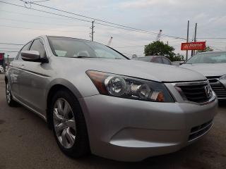 <p>2010 ACCORD SILVER ON BLACK INTERIOR EX-L MODEL WITH LEATHER-SUNROOF -HEATED SEATS-ALLOY WHEELS, COMES CERTIFIED, 90 DAYS IN SHOP BUMPER TO BUMPER WARANTY.</p>