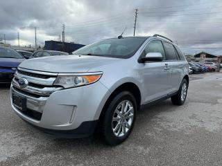 <div>2011 Ford Edge SEL comes in excellent condition, meticulously maintained,,,,ONE OWNER ONLY,,,LOW KILOMETRES, CLEAN CARFAX REPORT. Equipped with Backup Camera, Navigation, Leather interior, heated seats, power seats, heated mirrors, power steering wheel, Keyless Entry, Alloy Wheels, Power Windows, Air Conditioning, Power Locks, Bluetooth, cruise control & much more .......fully certified & perfectly undercoated included in the price, HST & Licensing extra....this vehicle has been serviced in 2012, 2013, 2014, 2015, 2016 & up to December 2022 in Ford Store.......Service records available upon request... Please contact us @ 416-543-4438 for more details....At Rideflex Auto we are serving our clients across G.T.A, Toronto, Vaughan, Richmond Hill, Newmarket, Bradford, Markham, Mississauga, Scarborough, Pickering, Ajax, Oakville, Hamilton, Brampton, Waterloo, Burlington, Aurora, Milton, Whitby, Kitchener London, Brantford, Barrie, Milton.......</div><div>Buy with confidence from Rideflex Auto.</div>